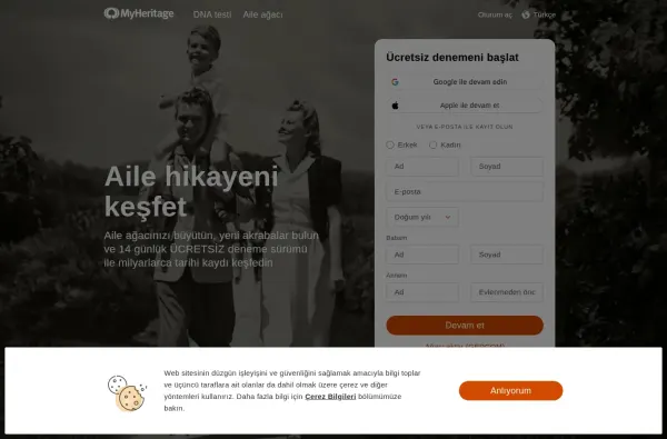 myheritage.com.tr masaüstü ekran görüntüsü