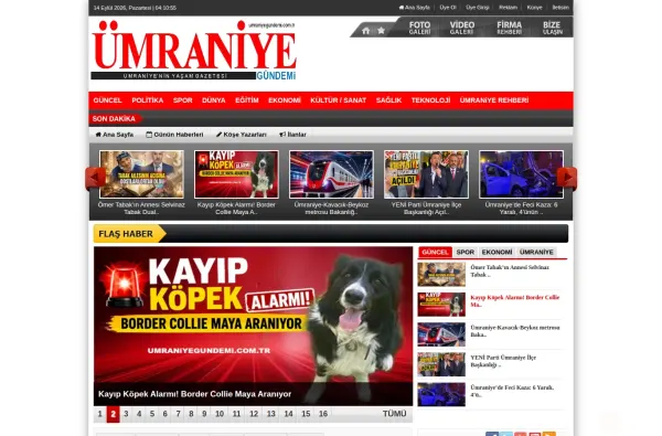 umraniyegundemi.com.tr masaüstü ekran görüntüsü