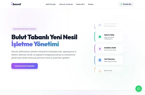 isecret.com.tr masaüstü ekran görüntüsü
