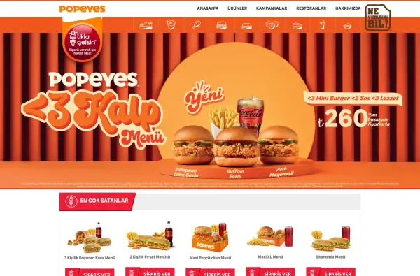 popeyes.com.tr masaüstü ekran görüntüsü