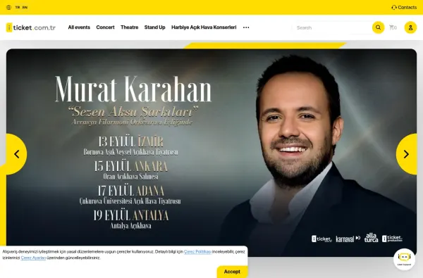 iticket.com.tr masaüstü ekran görüntüsü