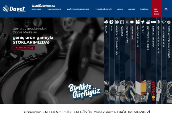 davetotomotiv.com.tr masaüstü ekran görüntüsü