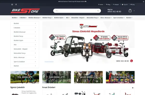 bikestore.com.tr ekran görüntüsü