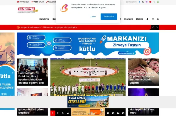 bandirma.com.tr ekran görüntüsü