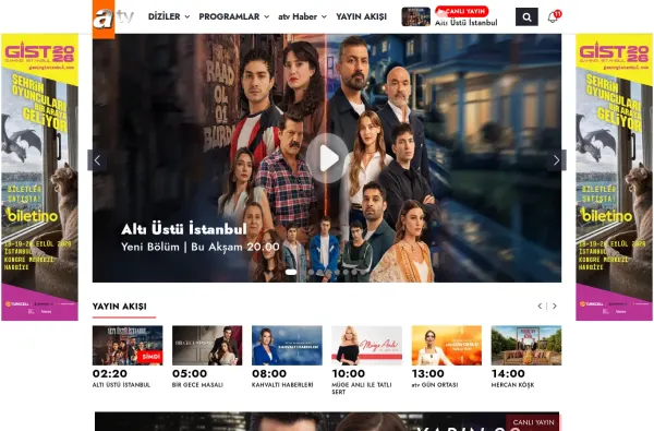 atv.com.tr masaüstü ekran görüntüsü