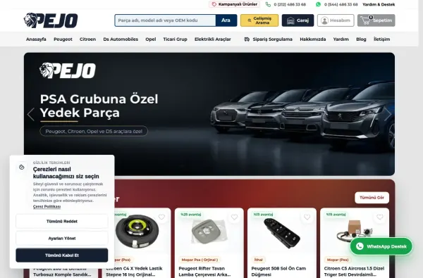 pejo.com.tr ekran görüntüsü