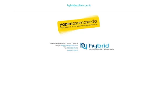 hybridyazilim.com.tr ekran görüntüsü
