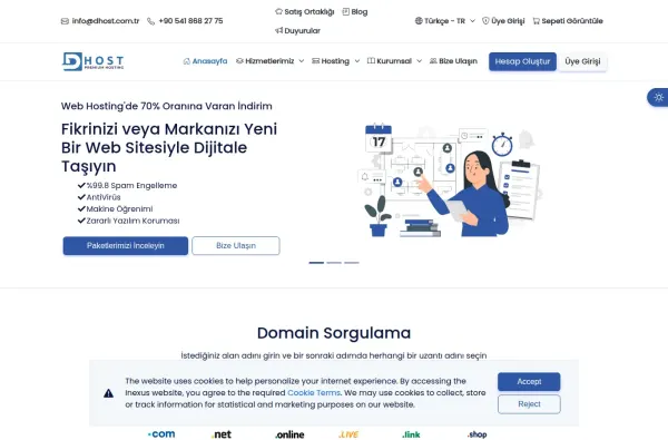 dhost.com.tr ekran görüntüsü