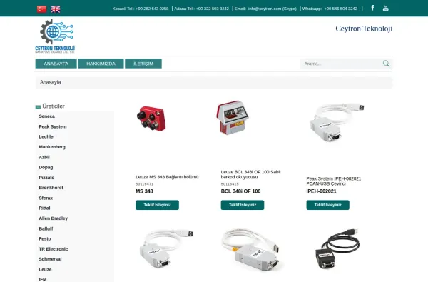 ceytron.com.tr ekran görüntüsü