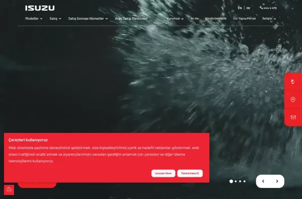 isuzu.com.tr ekran görüntüsü