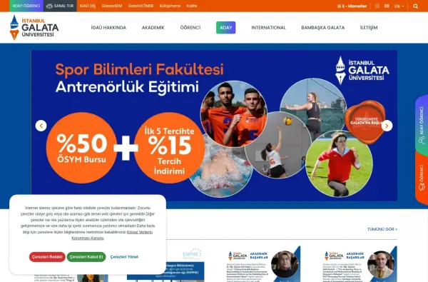 galata.edu.tr ekran görüntüsü
