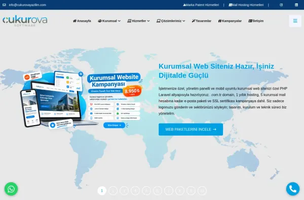 cukurovayazilim.com.tr ekran görüntüsü