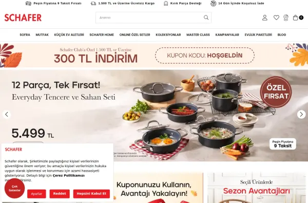 schafer.com.tr ekran görüntüsü