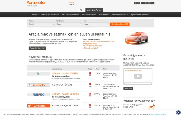 autorola.com.tr masaüstü ekran görüntüsü