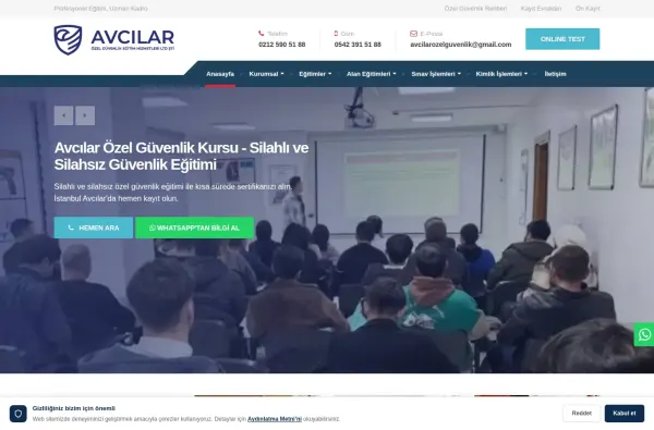 avcilarozelguvenlik.com.tr masaüstü ekran görüntüsü