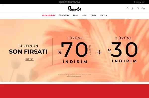 bambiayakkabi.com.tr ekran görüntüsü