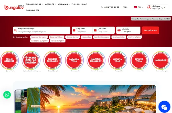 bungalov.com.tr ekran görüntüsü