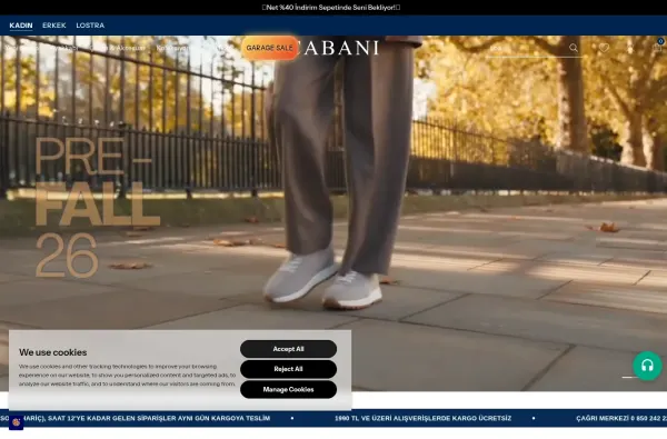cabani.com.tr ekran görüntüsü