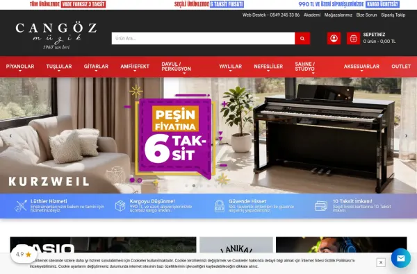 cangozmuzik.com.tr ekran görüntüsü