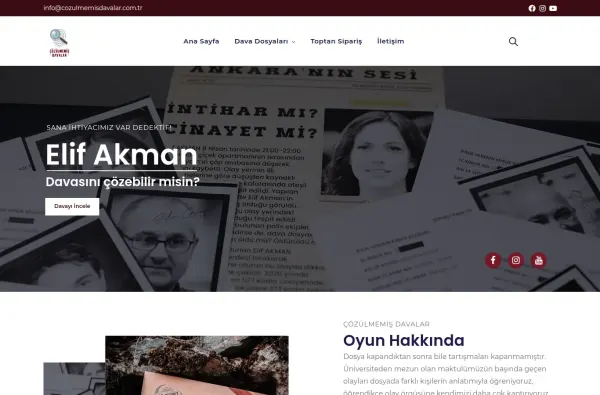 cozulmemisdavalar.com.tr ekran görüntüsü