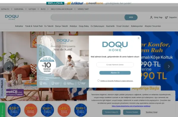 doquhome.com.tr ekran görüntüsü