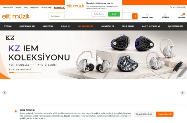 elitmuzik.com.tr ekran görüntüsü