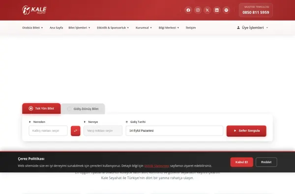 kaleseyahat.com.tr ekran görüntüsü