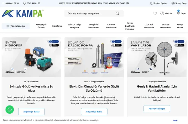kampa.com.tr masaüstü ekran görüntüsü