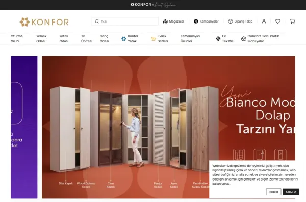 konfor.com.tr ekran görüntüsü