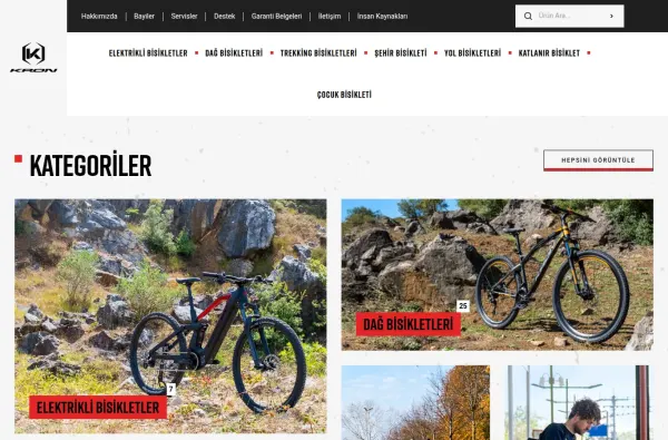 kronbisiklet.com.tr masaüstü ekran görüntüsü