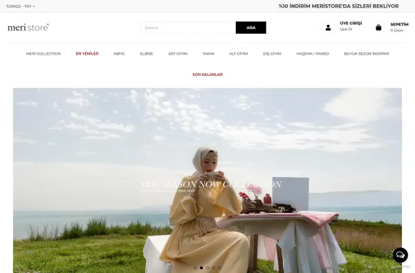 meristore.com.tr ekran görüntüsü