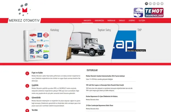 merkezotomotiv.com.tr masaüstü ekran görüntüsü
