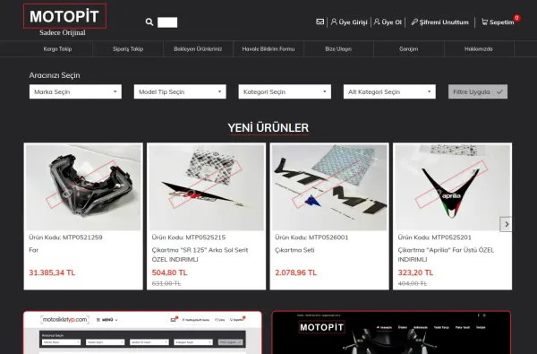motopit.com.tr masaüstü ekran görüntüsü