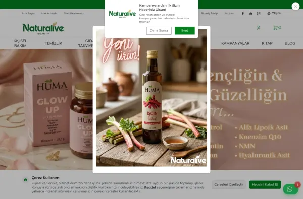 naturalive.com.tr ekran görüntüsü