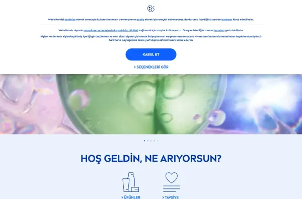 nivea.com.tr ekran görüntüsü