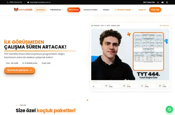 novazeka.com.tr ekran görüntüsü