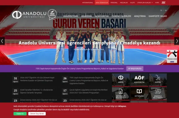 anadolu.edu.tr masaüstü ekran görüntüsü