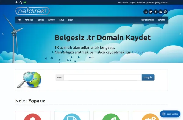 netdirekt.com.tr masaüstü ekran görüntüsü