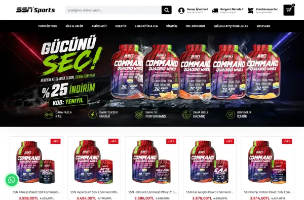 ssnsports.com.tr masaüstü ekran görüntüsü