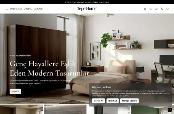 tepehome.com.tr ekran görüntüsü