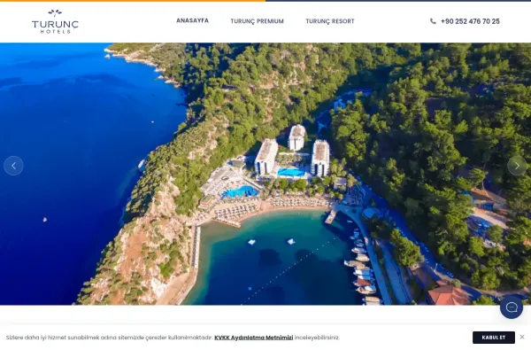 turunchotels.com.tr ekran görüntüsü