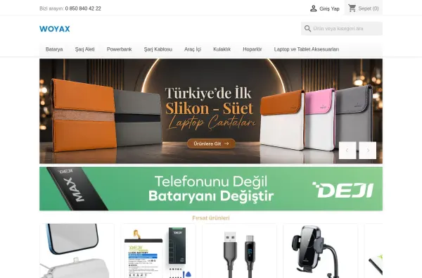 woyax.com.tr masaüstü ekran görüntüsü