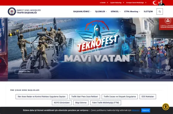 trafik.gov.tr ekran görüntüsü