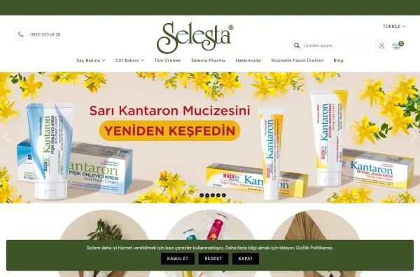 selesta.com.tr ekran görüntüsü