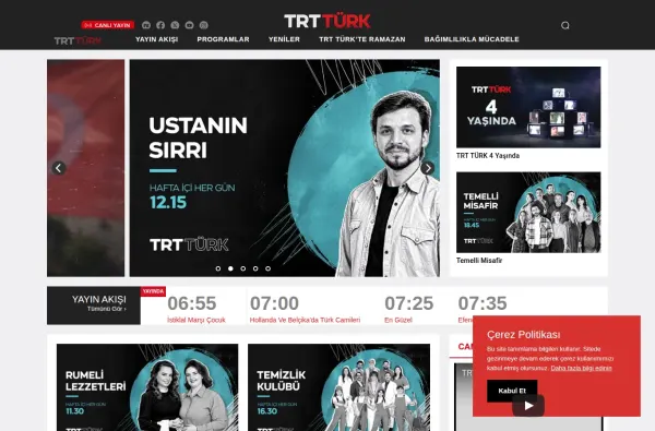 trtturk.com.tr ekran görüntüsü