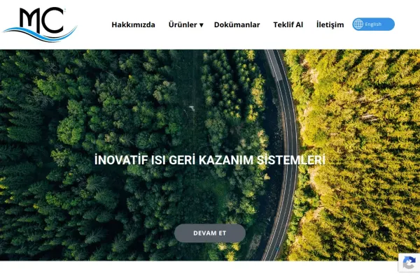 mciklimlendirme.com.tr ekran görüntüsü