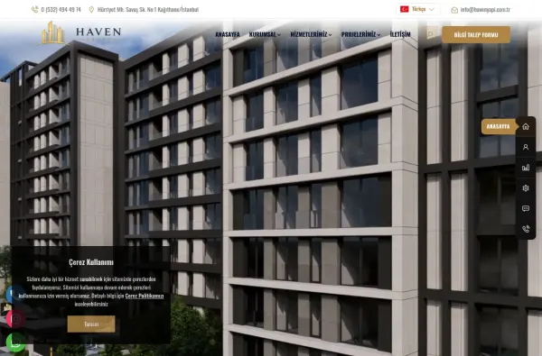 havenyapi.com.tr masaüstü ekran görüntüsü