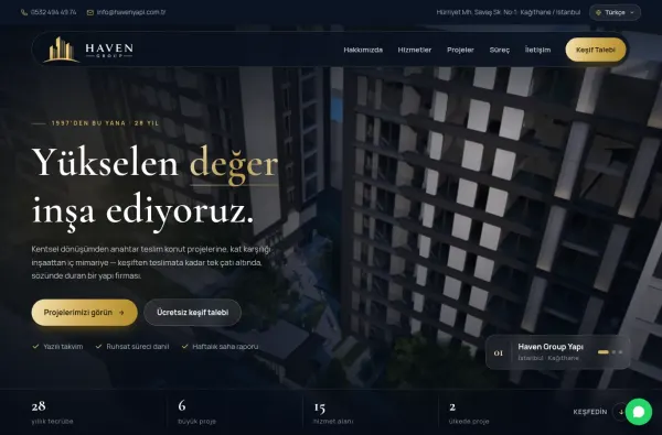 havenyapi.com.tr ekran görüntüsü