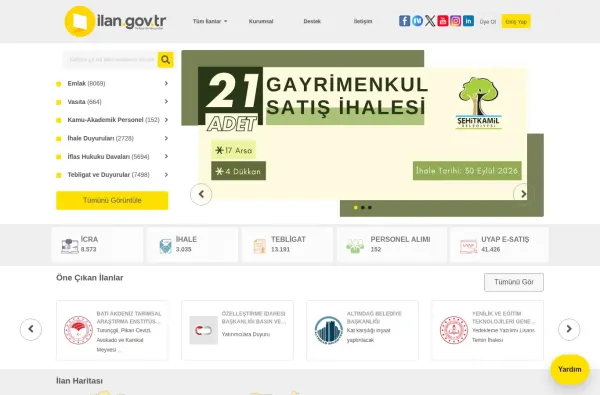 ilan.gov.tr masaüstü ekran görüntüsü