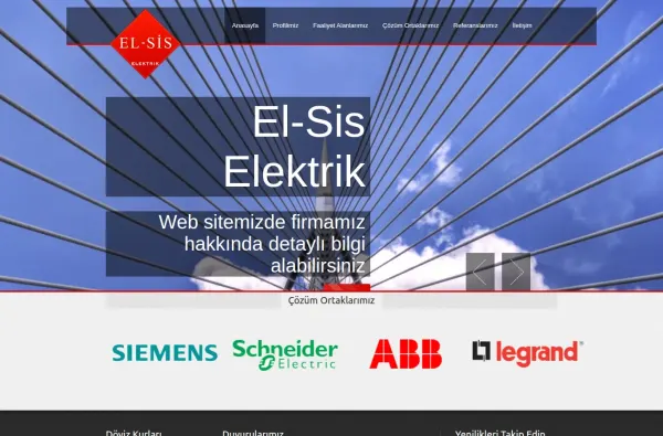 elsis-elektrik.com.tr ekran görüntüsü